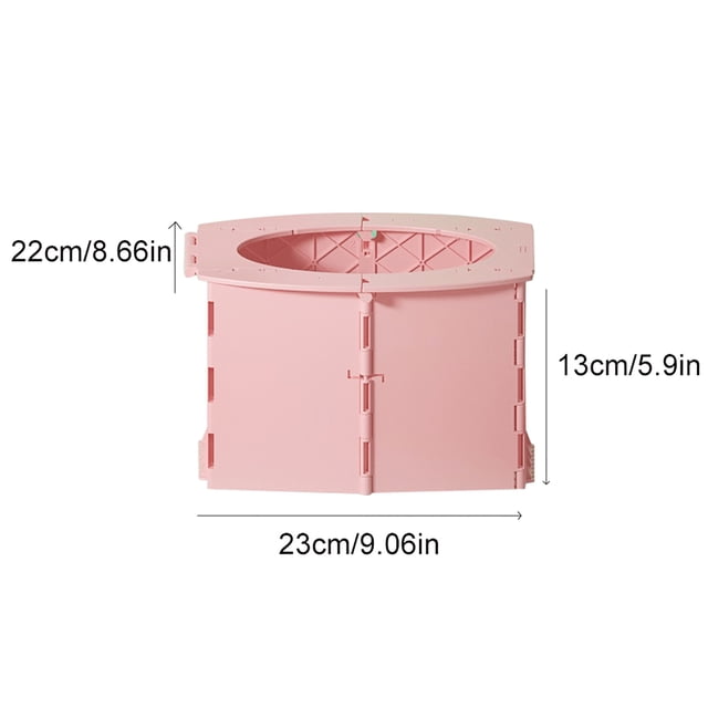 Siège de Toilette de Voyage Portable Pliable pour Toilette Randonnée pour Camping