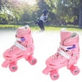 thumbnail image 4 of Patins à Roulettes 2 en 1, Glisse Fluide Taille Ajustable Patins à Roulettes Roses pour l'Extérieur pour Enfants TP Taille 27-30, 4 of 7
