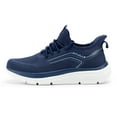thumbnail image 3 of FitVille Mens Walking Shoes Wide Width Lightweight Athletic Sneakers, Dark Blue, 9.5 x-Wide, 3 of 5