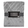 thumbnail image 1 of Textured Medium Grey Throw 50x60 Soft Gray Plush Blanket, 1 of 2
