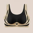 thumbnail image 2 of purcolt Women's Wireless Everyday Bras Comfortable Seamless Bralettes Supportive Push Up Bra Lightly Lined Full Coverage T-Shirt Bra, 2 of 3