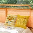 thumbnail image 2 of Sunflower Pillow Covers 12x12 Set of 4 Summer Throw Pillow Covers Yellow Flower Pillow Covers Cushion Covers Square Cotton Linen Pillow Cases for Couch Sofa Patio Outdoor Home Decorations(12 Inch), 2 of 5