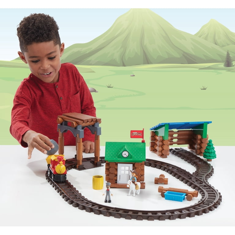 Lincoln Logs Sawmill Express Train, 102-Piece Build & Play Set photo 4