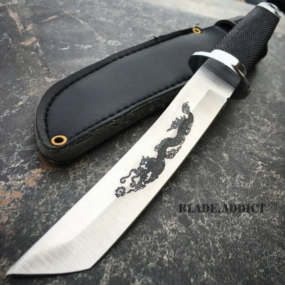 9" Dragon Tanto Short Blade Hunting Knife
