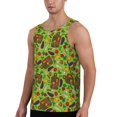 Haiem Carrot Eggplant Men Workout Tank Top Gym Bodybuilding Sleeveless ...