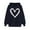 Black, variant on yievot Women Hoodies Women's Comfortable Sweater Heart Pattern Printed Women's Hooded Pocket Drawstring Sweater
