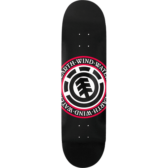 Element Seal Skateboard Deck Black - 7.75" (Deck Only)