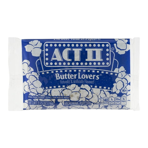ACT II Butter Lovers Microwave Popcorn