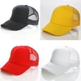 thumbnail image 3 of Unisex Attractive Baseball Cap Trucker Mesh Blank Visor Adjustable Sun Hat, 3 of 7