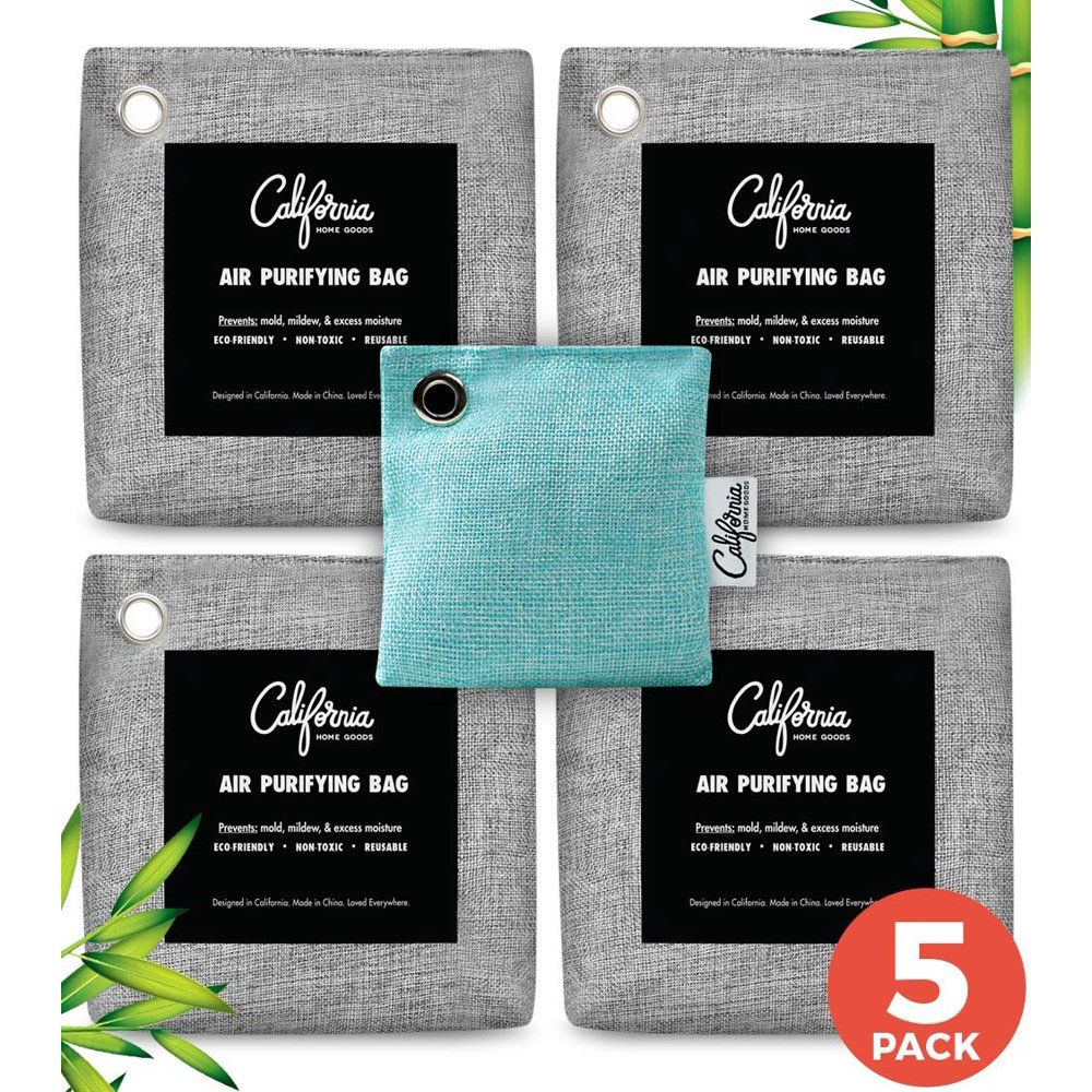 California Home Goods Grey Air Purifying Bags (5PK) NonToxic Odor