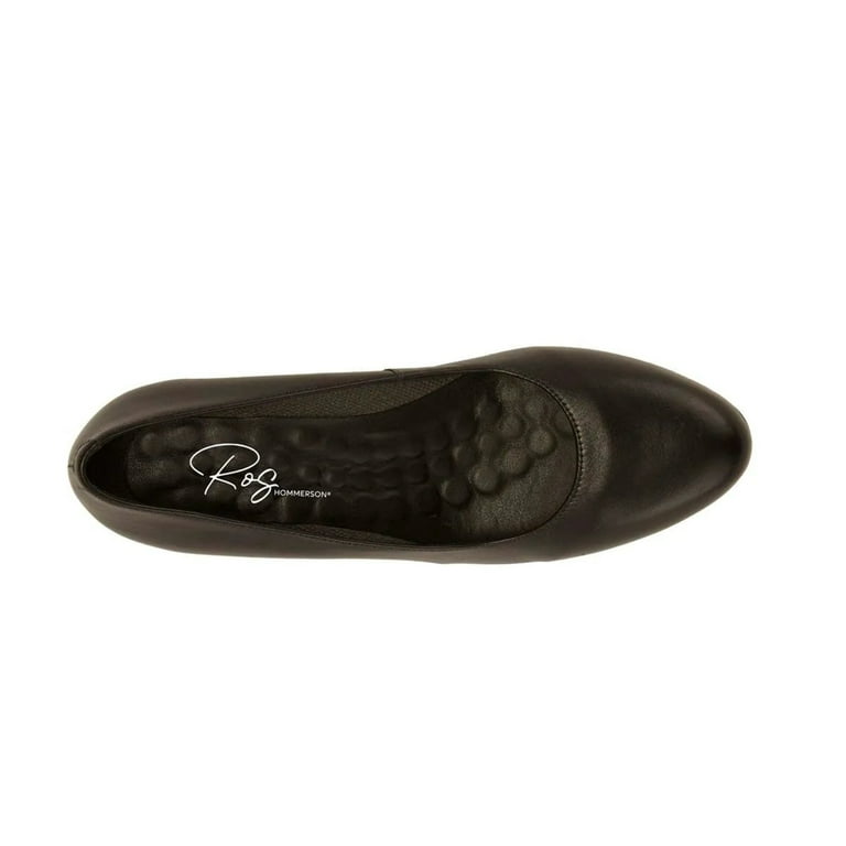 Ros Hommerson Joy Ii Women Dress Pump Shoes In Black Leather Walmart