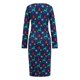 thumbnail image 5 of Vestido con estampado navideño para mujer Vestido de fiesta de año nuevo elegante y ajustado Kuymtek Azul T XL para Mujer, 5 of 9
