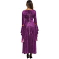 thumbnail image 6 of Renaissance Dress for Women, Medieval Lace Up Maxi Gown, Cosplay Costume for Halloween and Ren Faire, 6 of 7