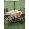 thumbnail image 5 of Burnt Orange Grey Ombre Outdoor Tablecloth with Umbrella Hole, Abstract Art Oil Painting Modern Spillproof Waterproof Outdoor Table Cover, Patio Tablecloths for Party/Garden/Picnic, Square 60"x60", 5 of 9