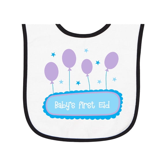 Inktastic Baby's First Eid Baby Terry Cloth Bib