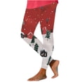 thumbnail image 3 of QATAINLAV Womens Fashion Print Christmas Leggings Fall Winter Festive Party Outfit Holiday Loungewear, 3 of 5