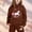 Brown, variant on Laipiong Girls Winter Outfits Sets 2 Piece Cartoon Horse Print Hooded Sweatshirt And Joggers With Drawstring Pocket Long Sleeve Army Green 2-3