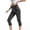 Gray 1, variant on Womens 3/4 Cropped Pants , Ladies Imitation Denim Capri Trousers Three Quarter Pedal Pusher Fashion Leggings Cutoff Work Summer Pants Short Tummy Control Legging Slim Trouser