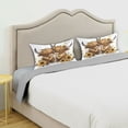 thumbnail image 5 of Haosy Satin Pillowcase for Hair and Skin Standard Cooling Silk Pillow Case with Envelope Closure Two Highland Cow and Sunflower 20"x26", 5 of 9