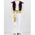thumbnail image 3 of CHICTRY Kids Boys 2Pcs Halloween Party Costume Playsuit Arabian Prince Cosplay Waistcoat with Pants, 3 of 7