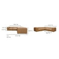 thumbnail image 3 of Moe's Home Collection Form Dream Modular Sectional Sonoran Tan Leather Leather, 3 of 7