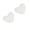 White, variant on Easyly Clean Fleece Heart Coasters Drink Protecting Multiple Color Option