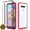 Pink, variant on LG Stylo 6 Phone Case, Transparent Drop Proof Cover with [Temerped Glass Screen Protector](Pink)