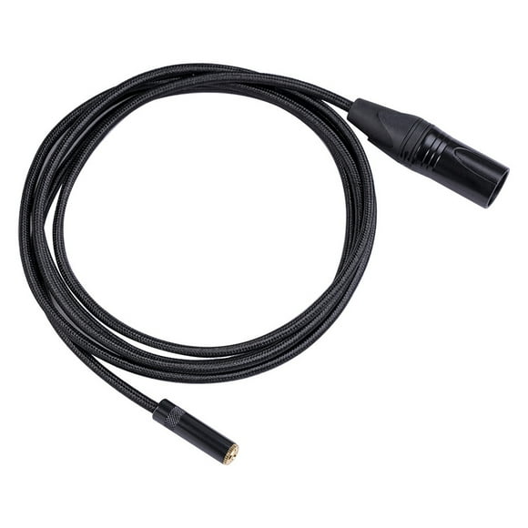 kurtrusly Dual Shielded Audio Cable Wear-resistant Plug Adapter Video Camera Switch Home Supplies for Smartphone Microphone Music Player 1m