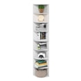 thumbnail image 5 of Furinno ECON 8-Tier Corner Shelf Bookcase in Bookshelf in White, 5 of 6