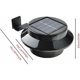 thumbnail image 3 of Paquete de 6 luces LED con energía solar para canalón, cerca, techo, canalón, jardín, patio, pared, negro, 3 of 5