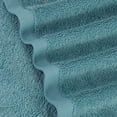 thumbnail image 4 of PiccoCasa Piccocasa 2PCS 100% Cotton Embroidered Hand Towels Absorbent 16"x30" Teal Blue, 4 of 7