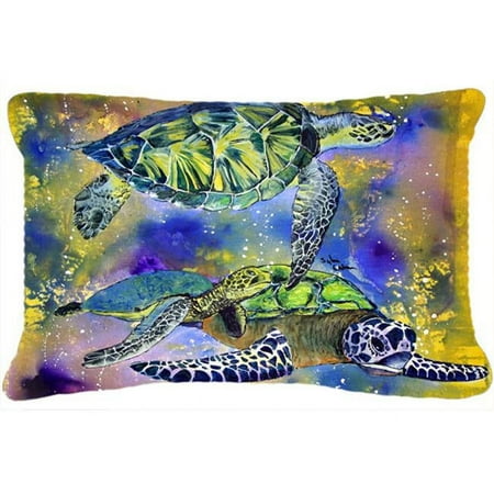12 x 16 In. Turtle Indoor & Outdoor Fabric Decorative Pillow