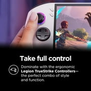 Lenovo Legion Go S - 2025 - Mobile Gaming Console - AMD Radeon graphics - 8 PureSight IPS Display - 120Hz - AMD Ryzen Z2 Go - 16GB Memory - 512GB Storage - Glacier White - Free PC Game Pass