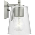 thumbnail image 6 of Vertex Collection Four-Light Brushed Nickel Clear Glass Contemporary Bath Light, 6 of 15