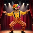 thumbnail image 2 of SJLDQY Carnival Mens Clown Dress Up Funny Dot Tops Pants Outfits Party Stage Performance Clothes Set, 2 of 9