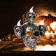 thumbnail image 4 of Estatua de de terror de Halloween, quemador de , 3 s pequeñas en una grande, decoración para fiestas, suministros dorado BLESIY Estatua de Halloween, 4 of 8