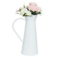 Mainstays 15" High Solid White Floral Ceramic Pitcher