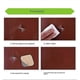 thumbnail image 5 of Parche de cuero autoadhesivo para reparación de sofás, muebles, mesas, sillas, asientos, bolsas, zapatos, camas, reparación de piel sintética, 10 x 20 cm, color caqui, 5 of 5