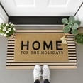 thumbnail image 5 of iOhouze Outdoor Rugs Brown and Black Striped Porch Rug 2x3 ft Outdoor Doormats Front Door Rug for Front Door Kitchen Hallway Bedroom Laundry Room, 5 of 8