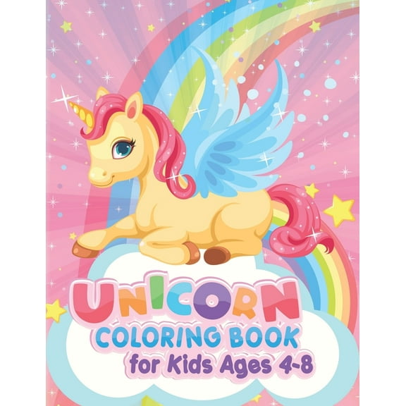 Volume: Unicorn Coloring Book for Kids Ages 4-8: 42 Unique Unicorn coloring pages for kids Toddlers Boys & Girls, 8.5 x 11 Inches (Paperback)