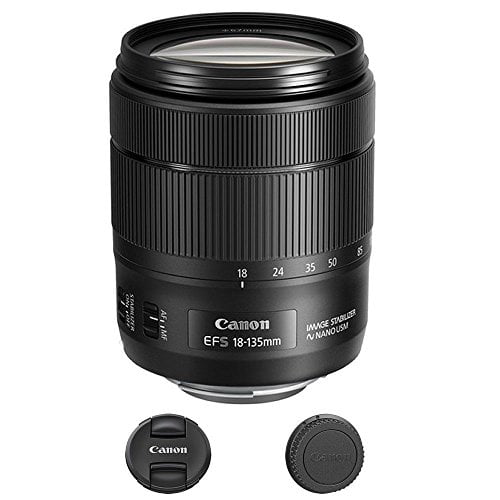 Canon EF-S 18-135mm f/3.5-5.6 Image Stabilization USM Lens (Black)  (International Model) No Warranty [Bulk Packaging]
