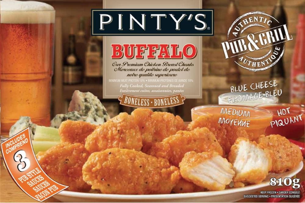 DISCONTINUED Pinty's Pub & Grill Boneless Buffalo Chicken Wings