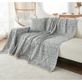 thumbnail image 4 of Namzi Couch Cover Chenille Sofa Covers Boho Tassel Sofa Towel Cover for Living Room Sofa Easy Fit Washable Furniture Sofa Protector 70.87*90.55inch (Grey), 4 of 5