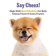Three Dog Bakery Cheezie Yips Crunchy Cheese Cracker Dog Treats, 9 oz