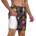 thumbnail image 4 of Xecao Halloween Skeleton for Men's Swimming Trunks Swim Trunks Quick Dry Swim Shorts with Mesh Lining Funny Swimwear Bathing Suits, 4 of 9