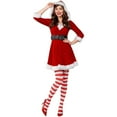 thumbnail image 7 of oqasdz Christmas Dresses for Women Elegant Party Dress for Festive Holiday Celebration Outfits Adult Santa Gown Performance Christmas Outfits, 7 of 7
