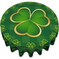 thumbnail image 3 of Saint Patricks Day Tablecloth 60 Inch Round Wrinkle Free Green Shamrock Table Cloth Suitable for Kitchen Decorantion/Indoor and Outdoor Dining Table/Party/Picnic, 3 of 6