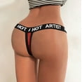 thumbnail image 5 of HUPOM Knix Underwear Womens Underwear Thong Sleepwear Belt Elastic Waist Red XL, 5 of 9