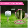 thumbnail image 3 of Tees de golf de bambú Double-D Golf, rosa y blanco a rayas, 3 of 6