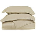 thumbnail image 1 of 100% Egyptian Cotton Solid Duvet Cover and Pillow Sham Set Tan / King/Cal King, 1 of 1